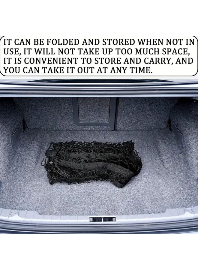 1pc Adjustable Elastic Cargo Net For SUV Pickup Truck Bed Trunk Storage Organizer - Image 5